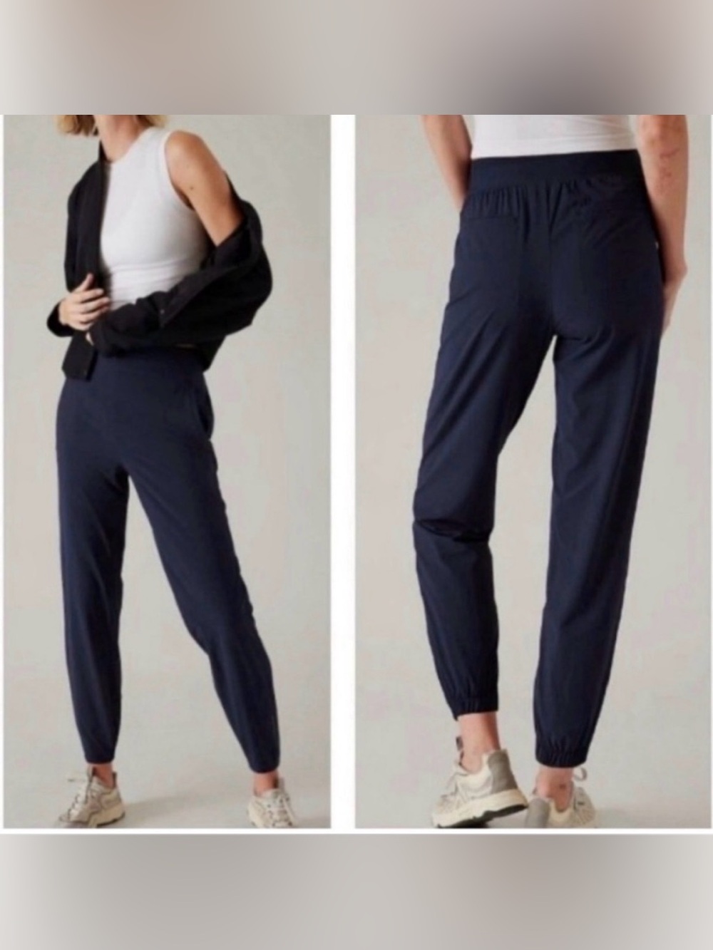 Excellent Athleta NAVY Soho Joggers Size 8